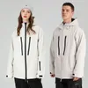 Kurtki narciarskie 21-22 Kurtka narciarska Mężczyźni i kobiety czysty kolor Winter Windproof Waterproof Sports