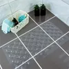 Tapis de bain du sol grand trou de grand trou avec aspiration de douche transparente salle de bain accessoires de salle de bain toilettes non glissées