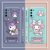 Anime Cute Kuromi Melody Thase do opcji A52 A54 A55 A57 A59 A72 A73 A74 A91 A93 A92S A93S A94 A95 A96 A97 4G 5G Case Fundda