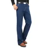 Heren jeans 2024 stretch slank fit designer hoogwaardige klassieke denim broek zomerse baggy mannen mode -elasticiteit