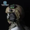 Światła Wadsn Hel Star 6 Gen3 Airsoft Sport Helmet jasnoniebieski zielony czerwony czerwony strobe wodoodporne na zewnątrz przetrwanie Sygnał bezpieczeństwa Lampa lampa lampka błyskowa