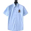 Designer 2024 Chemise d'affaires masculine T-shirt Business T-shirt Classic Short Shirt Couleur Couleur de broderie Big B Spring Shirt Taille M-XL