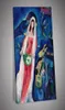 Marc Chagall La Mariee Art Poster Wall Art Achter het gordijn canvas schilderijen Cuadros Wall Art Pictures for Home Decor8427195