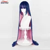 Falza in costumi di anime Calza Anarchia Wig Wig Anime Panty Stocking con parrucche per capelli sintetiche resistenti a calore da 100 cm/120 cm.