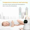 Baby Monitors Pan Tilt Zoom Baby Monitor 5-tums Display Video Little Kid Monitor med kamera Audio Night Vision 2-vägs Talk Temperatur 8 Lullabies C240412