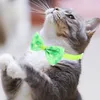 Hondenkragen 5 pc's huisdier stropdas banden Honden Holiday Cat Bow-Tie verstelbare boog-knoop St Patrick's