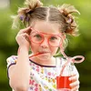 Disposable Cups Straws Creative Straw Glasses Toys For Kids Summer Mustache Fun Soft Plastic Drinking Art Shape Party Accessories Wholesale
