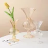 Vaser vintage svart vas elegant glas hantverk vardagsrum studie te blomma butik dekoration