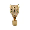 Classic fashion opening ring animal lion head copper high quality electroplate party dance hip hop style jewelry R2503240412