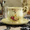 Cups Saucers Luxury Coffee Cup Set European American Ceramic English Afternoon Tea Espresso Porcelain British