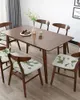 Chaves de cadeira Chaves vintage Country Plant Plumeria Seat Almofada Dinâmio Stretch 2pcs Capa de capa para casa El Banquet Room