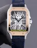 version TW 0008 2020057 Skeleton Dial Swiss 4S20 Automatic Mechanical Rose Gold Bezel Mens Watch 316L Steel Case Leather Spor1660170