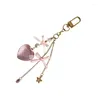 Keychains Disdicate Heart Keychain Ornement élégant Bowknot Pendant sac DCORATION DUSHIP