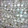 Pearl Barock 13-15mm Münz Persönlichkeit großer flacher Knopf Strang DIY Ohrring Halskette Perlen Hochzeit Schmuck Ablieferung Lose Perlen DHQBO