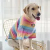 Yaz Büyük Köpek Giysileri Tshirt Büyük Giyim Tişört Giyim Husky Golden Retriever Corgi Labrador Samoyed Kostümler 240412