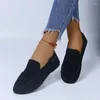Casual Shoes Solid Slip-on Shallow Flats For Women Summer Ladies Low Heel Pointed Toe Pu Zapatos Para Mujeres