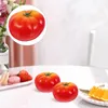 Fleurs décoratives 4 PCS Fake Tomato Imitation Toddler Toddler Artificial Mousse simulée Modèles de légumes