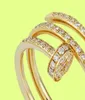 LOVE Nail Ring Designer Jewlery Engagement Anneaux de diamant pour les femmes Luxury Gold Rose Gold Silver Titanium8904028