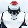 CHOKERS GOTHIC BLACI BLACI PUNK PUNK CHOKER COLLAR CIVE PICHE CACCOLA CHOCHER STAGGIO PER GLI DONNE UOMINO UOMINO BONDAGGI