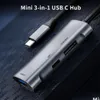 USB Hubs Özel Model Tip-C Tip 3 1 Genişletme Dock Displayport 4K60Hz PD60W 2.0 Damla Teslimat Bilgisayarları Ağ Bilgisayar Accessor Dhafy