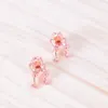 Boucles d'oreilles Stud Retro Frog pour les femmes filles drôles mignonnes mignonnes portez quotidien