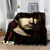 U2 Rock Bang Bono Blanche d'impression 3D, couverture à jets doux pour la maison de chambre à coucher canapé de voyage pique-nique bureau de repos couverture de couverture