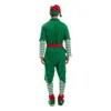 2023 Новый рождественский костюм Большой мужской полосатый рождественский эльф мужской костюм праздничный костюм Rave Play Costum