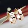High End Designer Rings Carter Vgold High Edition Love Classic Thread Wide and Smal Edition Ring Dames Dikke Pating 18K Rose Gold Mode Licht Luxe paar Ring