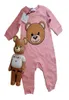 19 Estilo recién nacido infantil baby baby roce ropa de algodón oso de peluche chirtsmas sumpsuit para niños traje de bebés para bebés ROM2272088