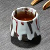 Cups Saucers Retro Coarse Pottery Tea Cup Kiln Change Ceramic Travel Home Water Set Office Drinkware