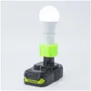 Lanternes portables pour Ryobi 18V Li-ion Batterie sans fil E27 BB LAMP LED LED INDOOR ET EXTÉRAVE