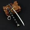 8 Styles Roronoa Zoro Swords Keychain for Men Mulheres Scabbard Katana Sabre Buckle Toolder Caryings Keyrings Key Chains Presente