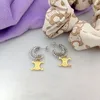 2024 Spring Summer Hot Woven Line C Circle Designer Earring for Women Celi 브랜드 고급 스타일 18K Gold Silver Retro Earring Aretes Brincos Earings 귀 반지 보석