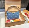 2 stuks dameslus luszakken ontwerper denim crossbody tas vrouwen crossbody tassen schoudertas handtas tas tas spiegel kwaliteit portemonnee zakje