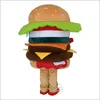 Halloween Hamburger Mascot Costuums Hoogwaardige stripfiguur Outfit Pak Carnival Volwassenen Maat Kerstfeest Kerstfeest Carnaval Party