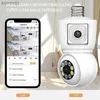 PTZ Cameras ISEE 8MP 4K E27 BULB WiFi PTZ Camera AI Human Tracking Indoor 4MP Security Monitoring Camera Coll Color Light Vision Audio C240412