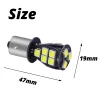 1x 1156 1157 LED LED CAVA BRANCO Turn Signal estacionamento 18SMD Sinal de giro automático Lâmpada de tronco Dome Freio leve Bulbo de placa de peças de peças