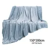 Одеяла одеяла мягкий бросок с полным диваном с капюшоном с капюшоном (60 декоративных