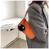 Bag TOBO Women Orange Underarm Retro Solid Color Multi Colors Fashion Design Girls Small Shoulder Bags Cotton Casual Handbags