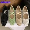 Buty swobodne 2024 Footwear Balet Flats Kobiety taniec lolita miękka moda płytkie panie z slajdami żeńskimi