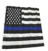 Blue Line Flag 3 x 5 Ft 210D Oxford Nylon with Embroidered Stars and Sewn Stripes American Flag2138706