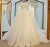 Dubai Sky Blue Wedding Dresses With Long Cloak Crystal Pearls Puffy Bridal Ball Gowns Robe De Mariee 2021 Appliques Casamento7497164