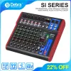 Mixer Debra Pro 8 Channel Mixer Audio Interface pour DJ Mixing Console Contrôleur Karaoke Recording Studio avec 99 effets numériques DSP