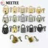 Meetee 2Pcs Bag Padlock Clasp Luggage Key Lock Accessories Handbag Latch Buckle Twist Turn Mortise Locks Leather Craft Hardware