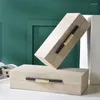 ジュエリーポーチレザーボックス絶妙なダブル木製フレームパーソナライズされた豪華なマルチ機能オーガナイザーパッケージギフト