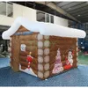 5mLx5mWx3.5mH (16.5x16.5x11.5ft) outdoor activities 2024 newest christmas house inflatable santa grotto portable inflatable tent for party