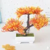 Decorative Flowers Green Bonsai Tree Office Table Decoration Durable Materials Low-maintenance Beautifully Crafted Artificial Potted Flower