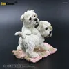 Dekorative Figuren Modesimulationsmodell West Highland Hunde Miniaturen Hausdekoration Handwerks Wandbilder Einrichtung Accessoires