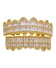 Hip Hop Grillz dla mężczyzn Kobiety Diamenty Dental Grille 18K Gold Splated Fashion Cool Rappers Złote Srebrne Kryształowe Zęby Biżuteria 5502814