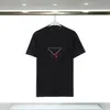 2024Designer Mens T Shirts Triangle Graphic Amirir Luxury Summer Tops Designs Classic Overdimased T Shirt Quick Dry Women Trendy Cotton Fashion Pullover Tees